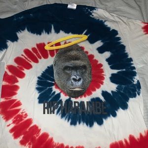 Barstool Sports RIP Harambe T-shirt XL tie dye